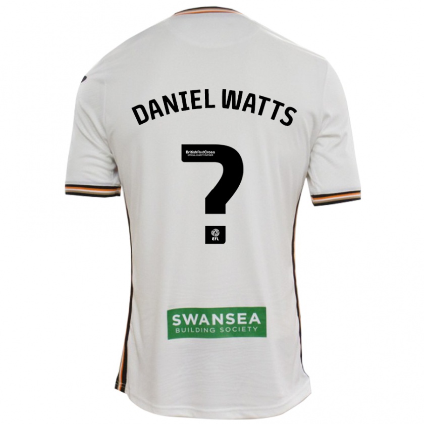 Kandiny Heren Daniel Watts #0 Wit Thuisshirt Thuistenue 2024/25 T-Shirt