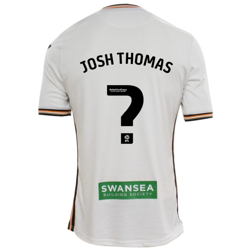 Kandiny Hombre Camiseta Josh Thomas #0 Blanco 1ª Equipación 2024/25 La Camisa