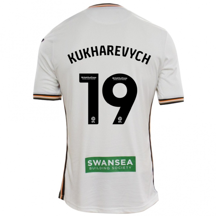 Kandiny Heren Mykola Kukharevych #19 Wit Thuisshirt Thuistenue 2024/25 T-Shirt België