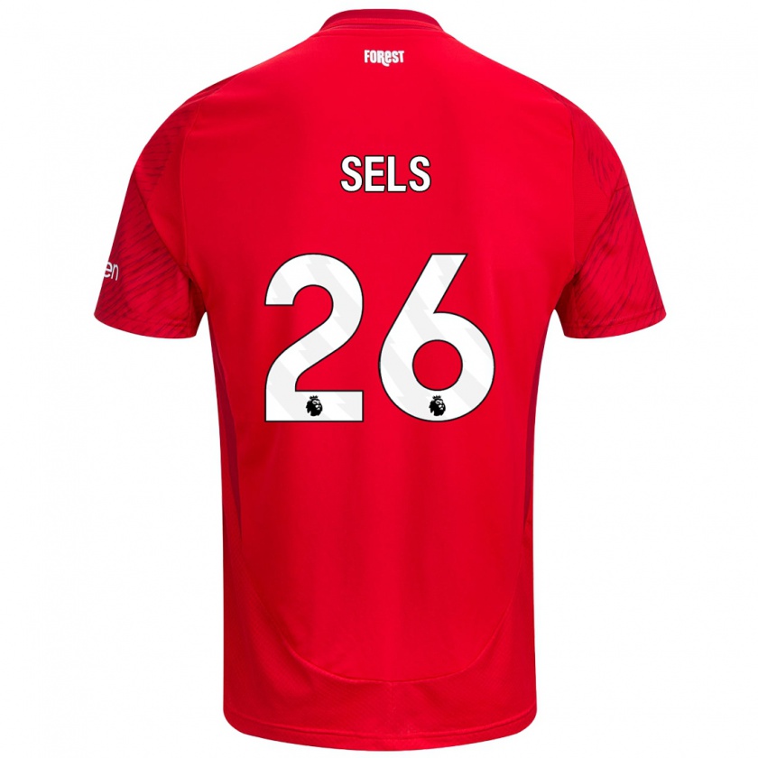 Kandiny Uomo Maglia Matz Sels #26 Rosso Bianco Kit Gara Home 2024/25 Maglietta