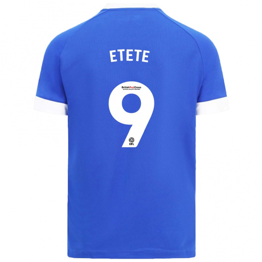 Kandiny Heren Kion Etete #9 Hemelsblauw Thuisshirt Thuistenue 2024/25 T-Shirt België