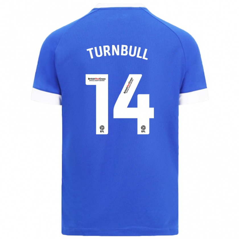 Kandiny Heren David Turnbull #14 Hemelsblauw Thuisshirt Thuistenue 2024/25 T-Shirt