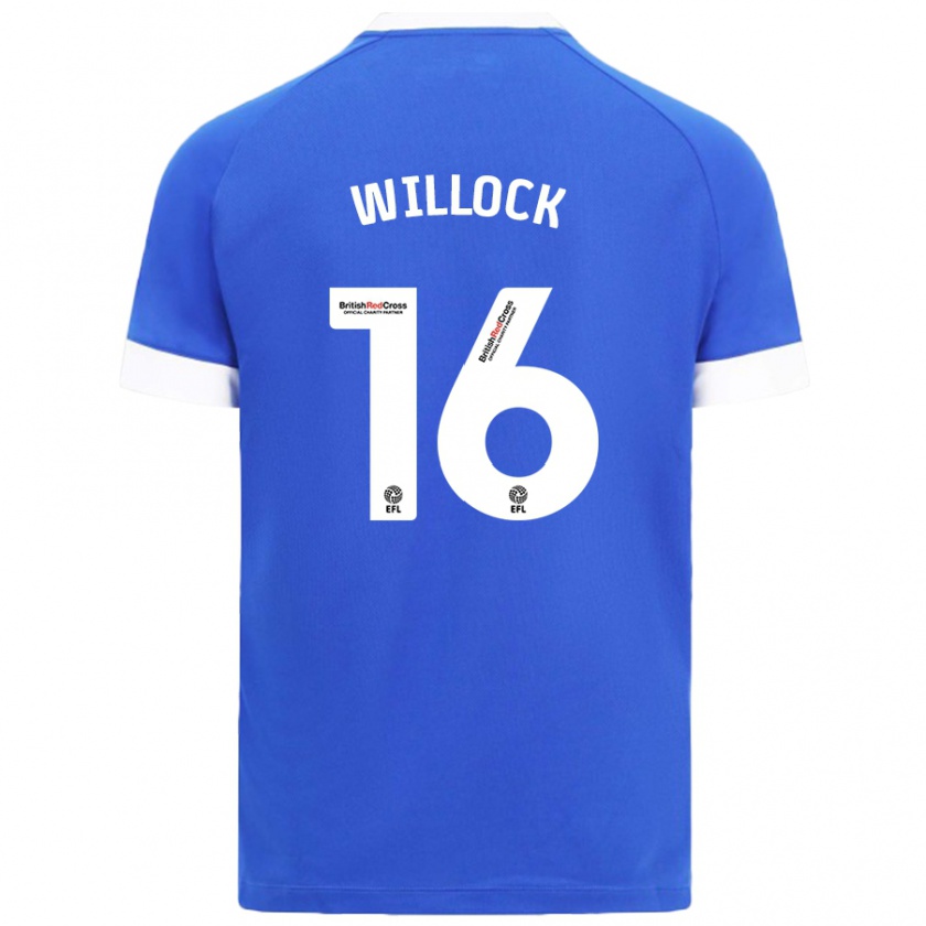 Kandiny Heren Chris Willock #16 Hemelsblauw Thuisshirt Thuistenue 2024/25 T-Shirt