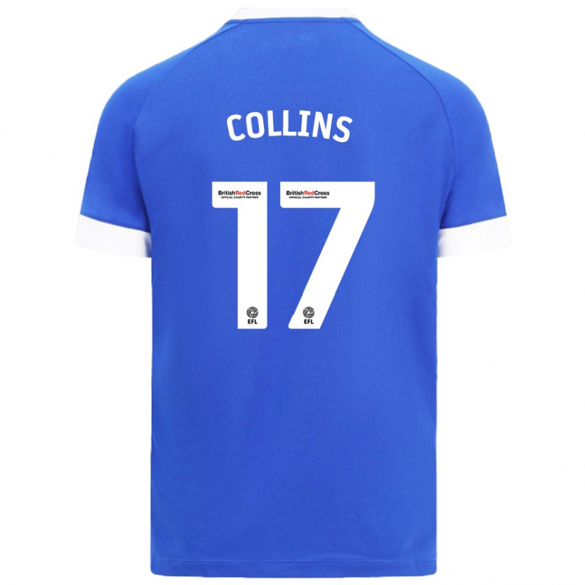 Kandiny Heren Jamilu Collins #17 Hemelsblauw Thuisshirt Thuistenue 2024/25 T-Shirt