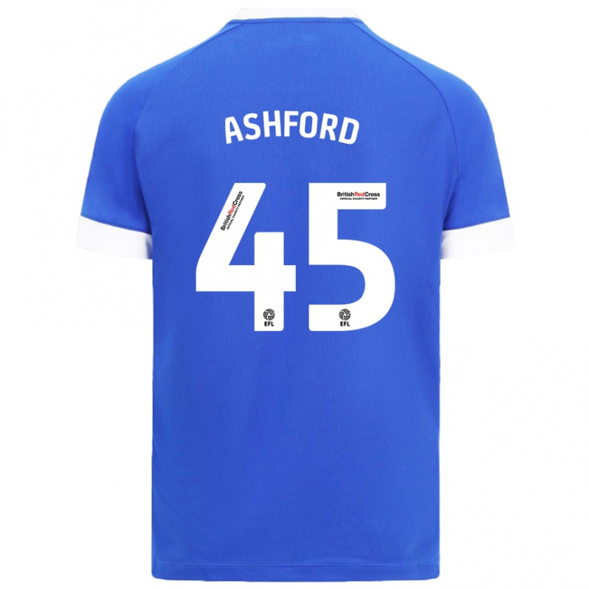 Kandiny Heren Cian Ashford #45 Hemelsblauw Thuisshirt Thuistenue 2024/25 T-Shirt België