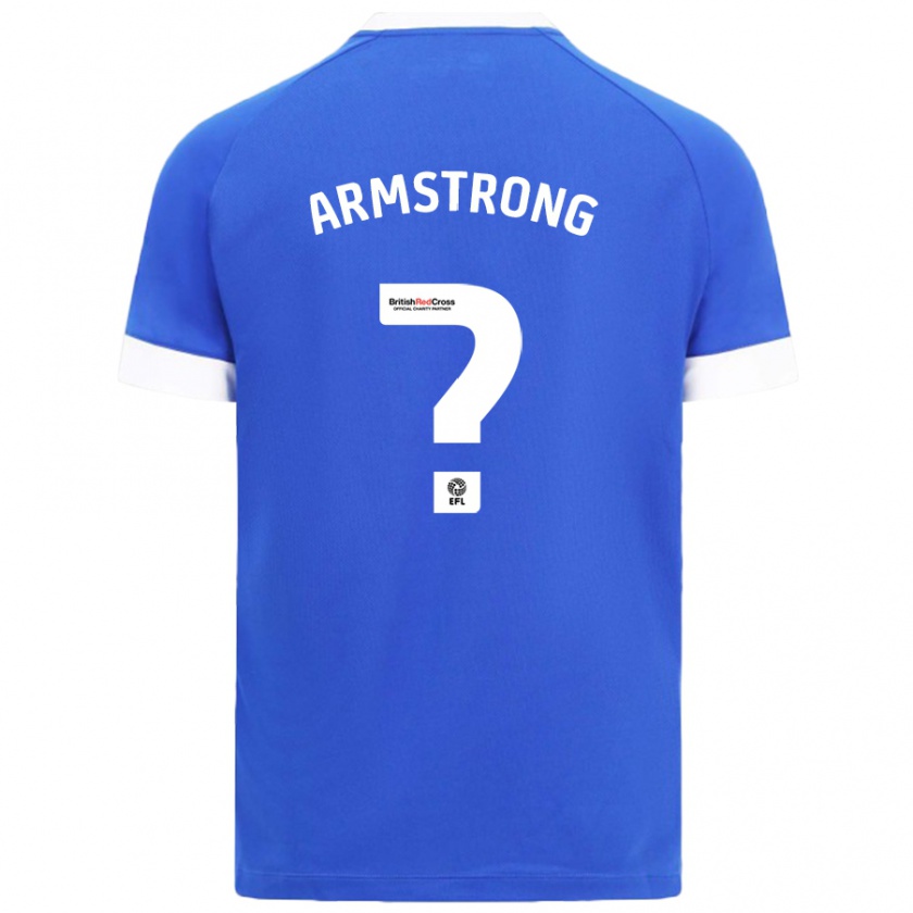 Kandiny Hombre Camiseta Luke Armstrong #0 Azul Cielo 1ª Equipación 2024/25 La Camisa