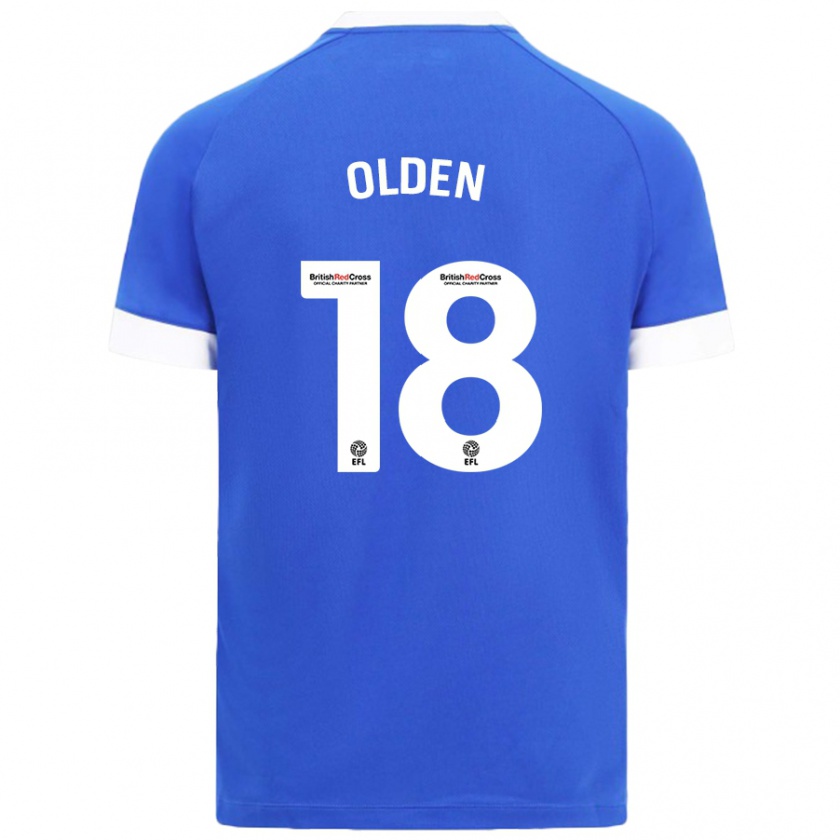 Kandiny Herren Mackenzie Olden #18 Himmelblau Heimtrikot Trikot 2024/25 T-Shirt Österreich