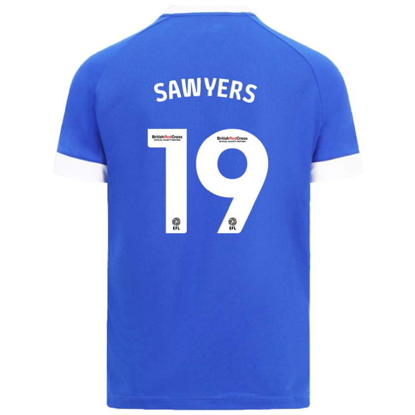 Kandiny Heren Romaine Sawyers #19 Hemelsblauw Thuisshirt Thuistenue 2024/25 T-Shirt