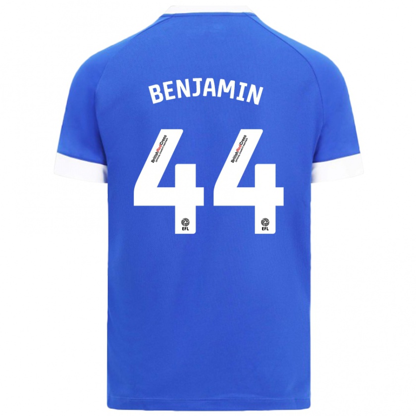 Kandiny Heren Xavier Benjamin #44 Hemelsblauw Thuisshirt Thuistenue 2024/25 T-Shirt