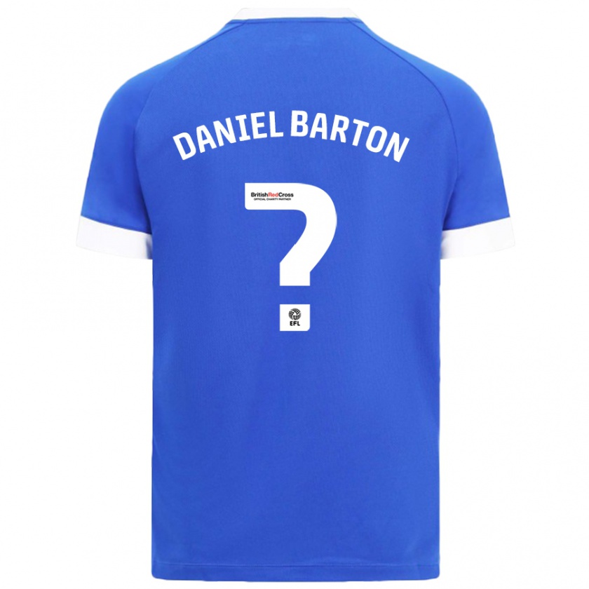 Kandiny Heren Daniel Barton #0 Hemelsblauw Thuisshirt Thuistenue 2024/25 T-Shirt