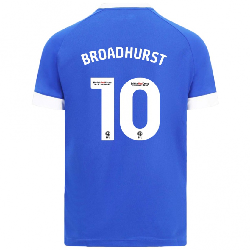 Kandiny Heren Danielle Broadhurst #10 Hemelsblauw Thuisshirt Thuistenue 2024/25 T-Shirt