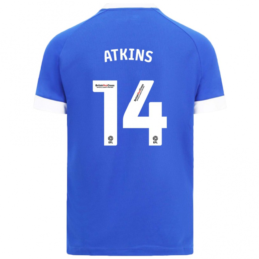 Kandiny Uomo Maglia Zoe Atkins #14 Azzurro Kit Gara Home 2024/25 Maglietta