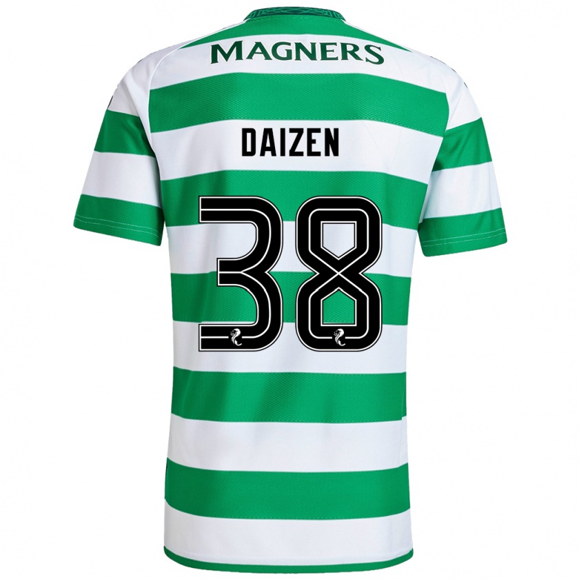 Kandiny Uomo Maglia Daizen Maeda #38 Verde Bianco Kit Gara Home 2024/25 Maglietta