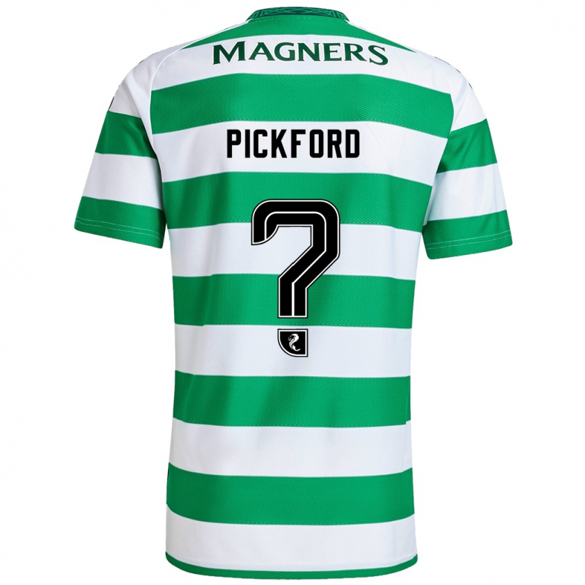 Kandiny Hombre Camiseta Tom Pickford #0 Verde Blanco 1ª Equipación 2024/25 La Camisa