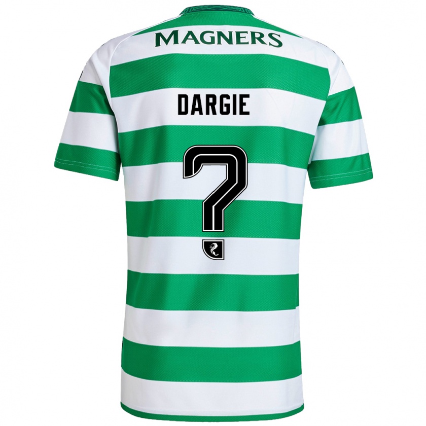 Kandiny Uomo Maglia Ryhs Dargie #0 Verde Bianco Kit Gara Home 2024/25 Maglietta