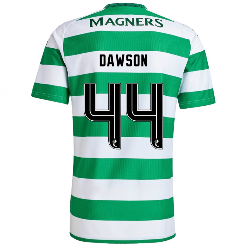 Kandiny Uomo Maglia Joey Dawson #44 Verde Bianco Kit Gara Home 2024/25 Maglietta