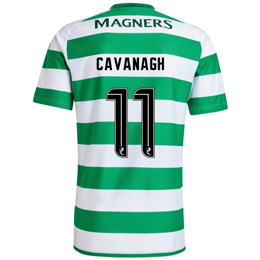 Kandiny Uomo Maglia Colette Cavanagh #11 Verde Bianco Kit Gara Home 2024/25 Maglietta