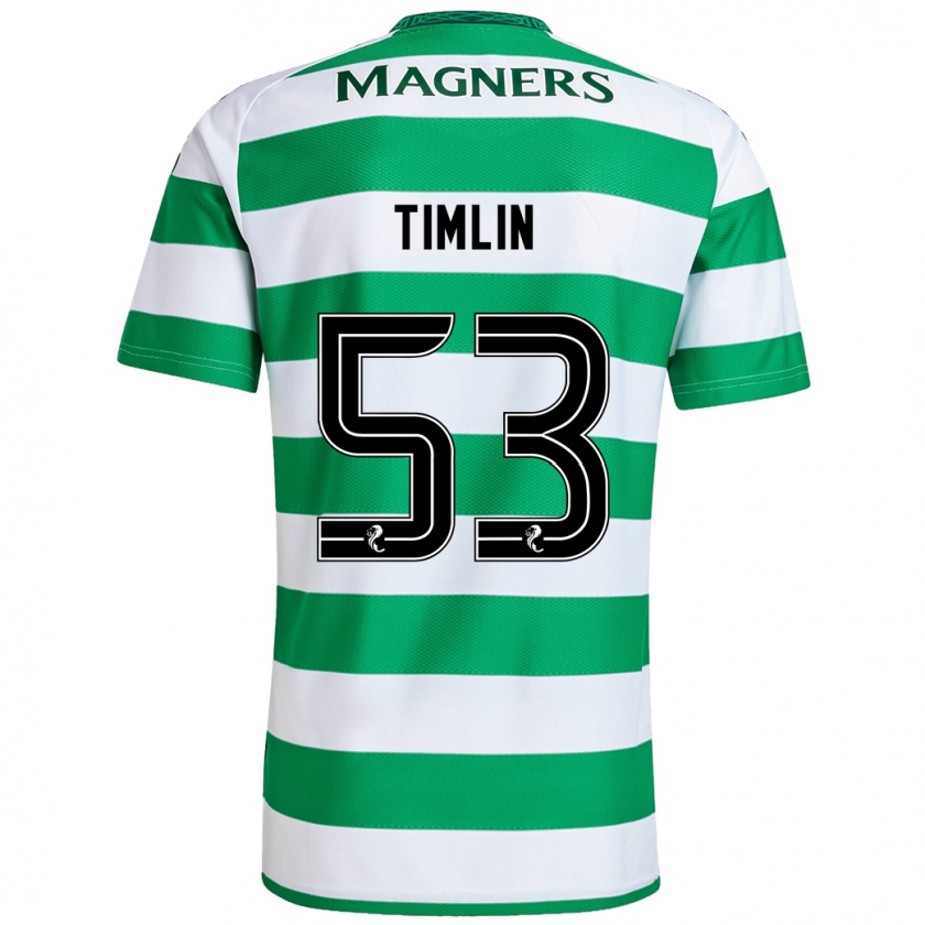 Kandiny Uomo Maglia Sophie Timlin #53 Verde Bianco Kit Gara Home 2024/25 Maglietta