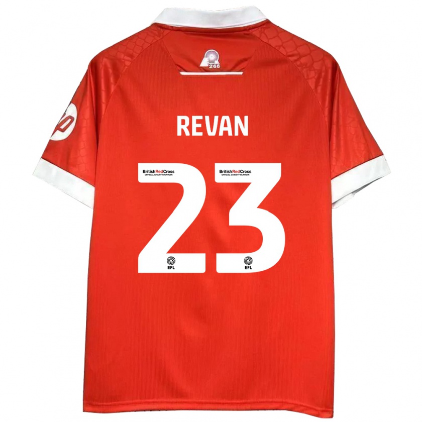 Kandiny Uomo Maglia Sebastian Revan #23 Rosso Bianco Kit Gara Home 2024/25 Maglietta