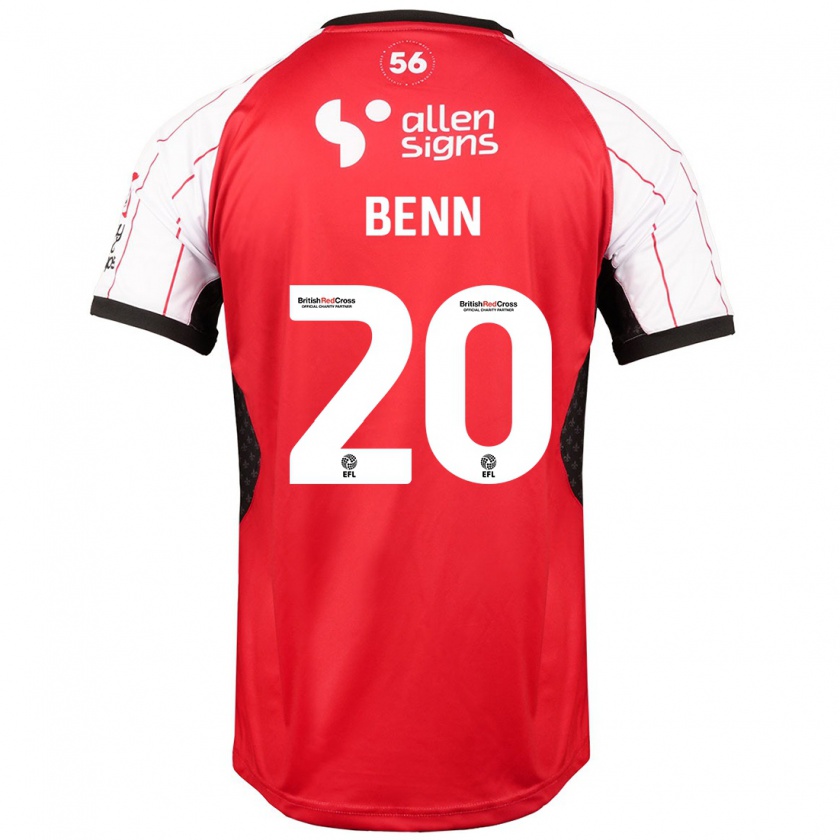 Kandiny Uomo Maglia Jay Benn #20 Bianco Kit Gara Home 2024/25 Maglietta