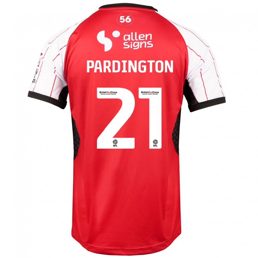 Kandiny Hombre Camiseta Jamie Pardington #21 Blanco 1ª Equipación 2024/25 La Camisa