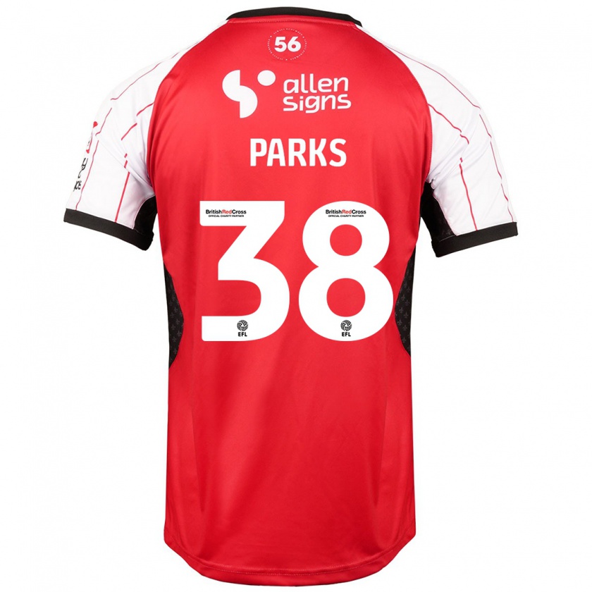 Kandiny Hombre Camiseta Charlie Parks #38 Blanco 1ª Equipación 2024/25 La Camisa