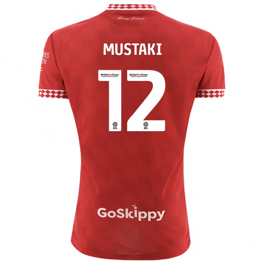 Kandiny Uomo Maglia Chloe Mustaki #12 Rosso Kit Gara Home 2024/25 Maglietta