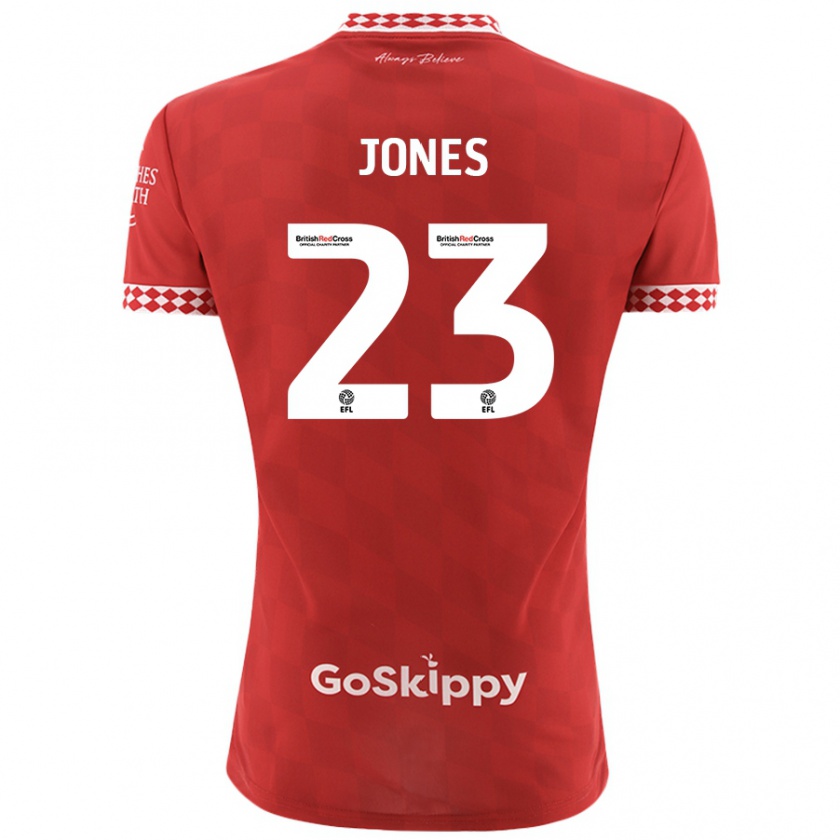 Kandiny Heren Carrie Jones #23 Rood Thuisshirt Thuistenue 2024/25 T-Shirt