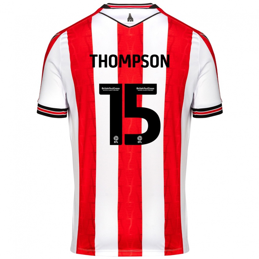 Kandiny Herren Jordan Thompson #15 Rot Weiß Heimtrikot Trikot 2024/25 T-Shirt Österreich