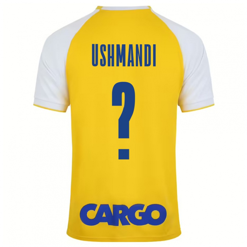 Kandiny Uomo Maglia Anar Ushmandi #0 Giallo Bianco Kit Gara Home 2024/25 Maglietta