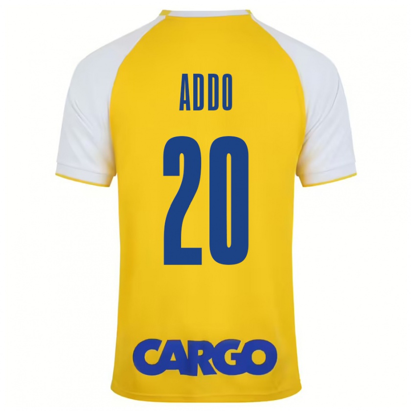 Kandiny Uomo Maglia Henry Addo #20 Giallo Bianco Kit Gara Home 2024/25 Maglietta