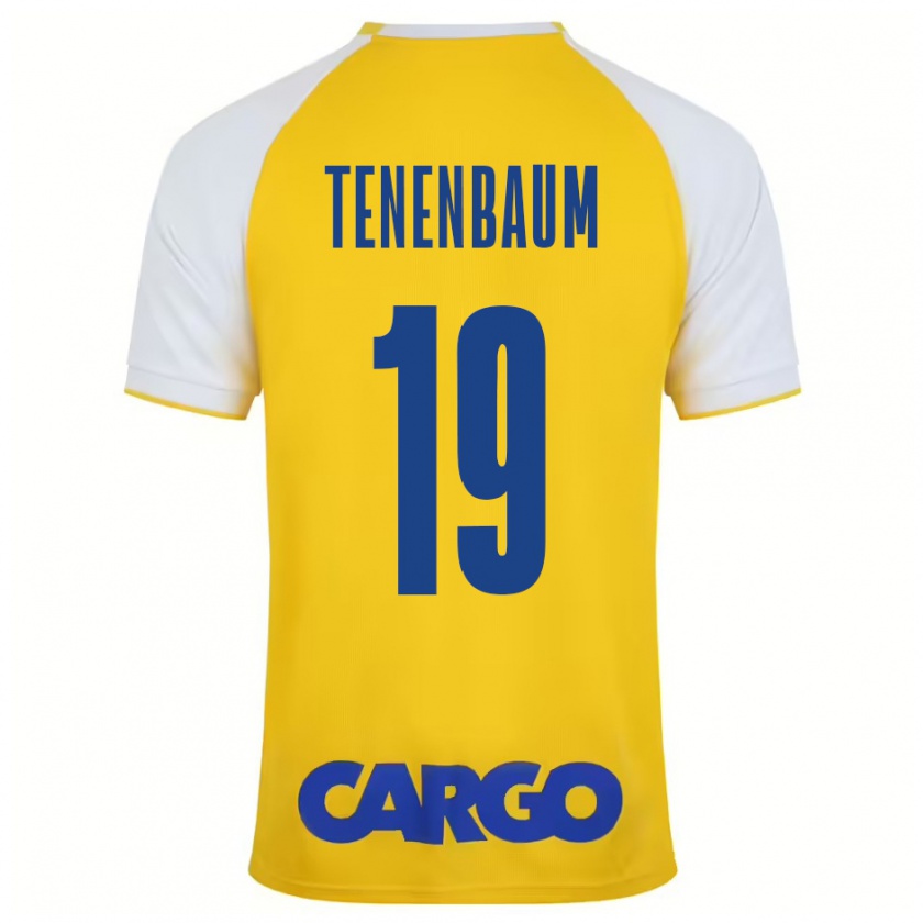 Kandiny Hombre Camiseta Daniel Tenenbaum #19 Amarillo Blanco 1ª Equipación 2024/25 La Camisa