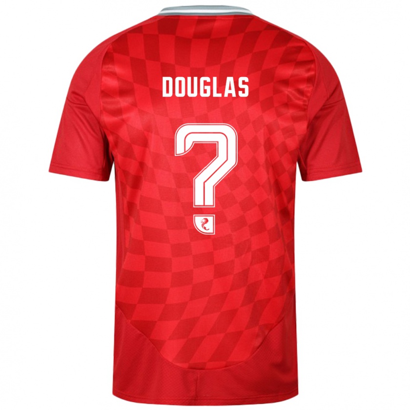 Kandiny Heren Connor Douglas #0 Rood Thuisshirt Thuistenue 2024/25 T-Shirt