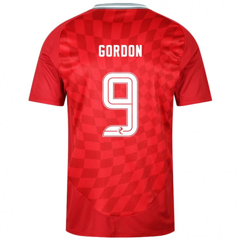 Kandiny Heren Lauren Gordon #9 Rood Thuisshirt Thuistenue 2024/25 T-Shirt