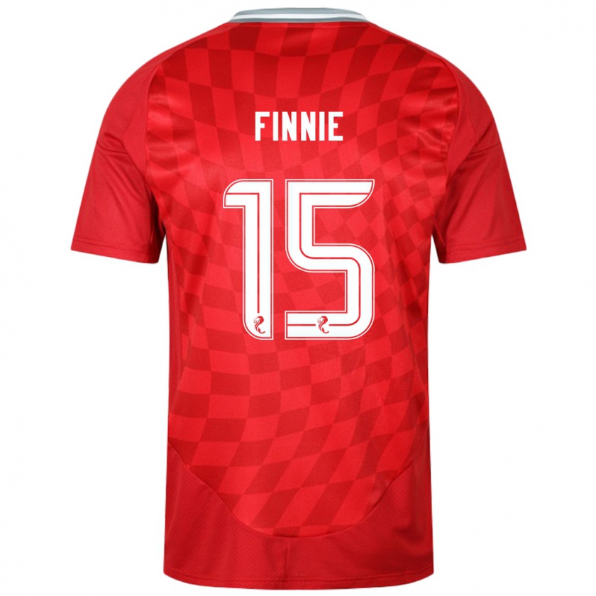 Kandiny Heren Maddison Finnie #15 Rood Thuisshirt Thuistenue 2024/25 T-Shirt