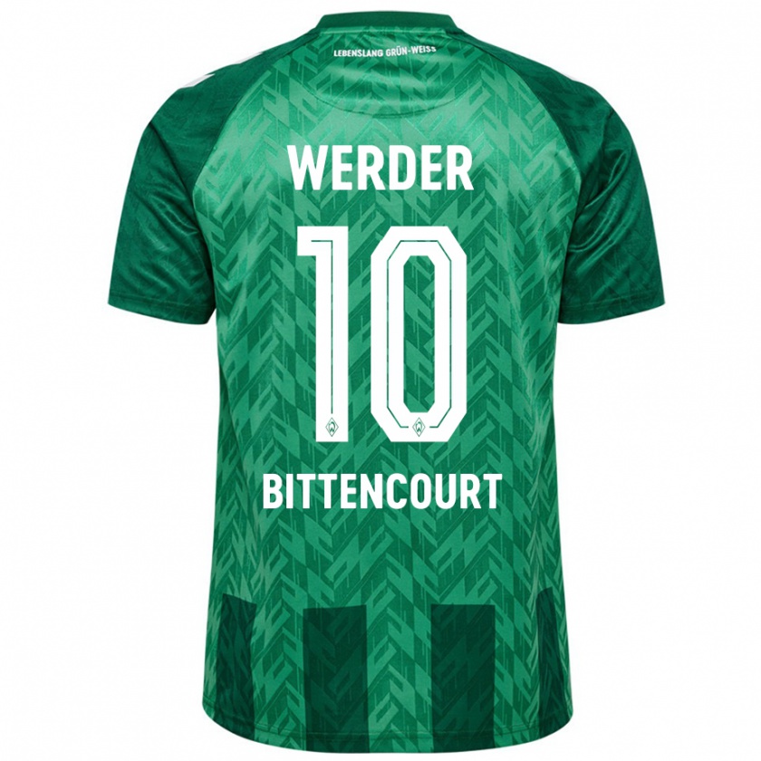 Kandiny Uomo Maglia Leonardo Bittencourt #10 Verde Kit Gara Home 2024/25 Maglietta