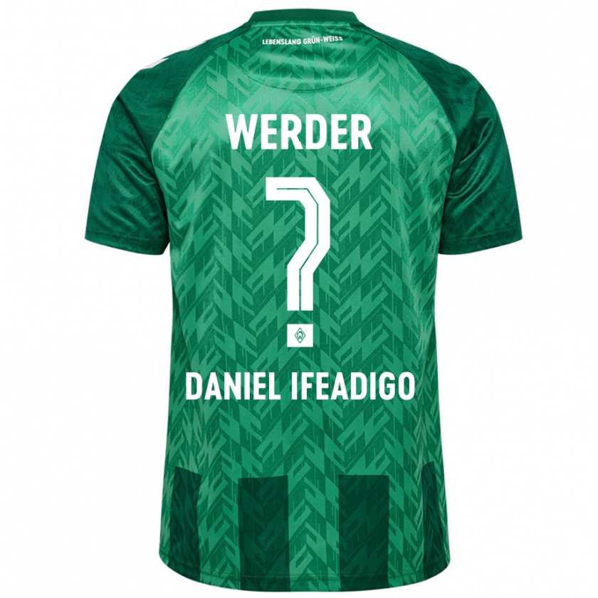 Kandiny Uomo Maglia Kamsiyonna Daniel Ifeadigo #0 Verde Kit Gara Home 2024/25 Maglietta