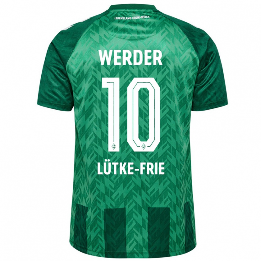 Kandiny Heren Dennis Lütke-Frie #10 Groen Thuisshirt Thuistenue 2024/25 T-Shirt