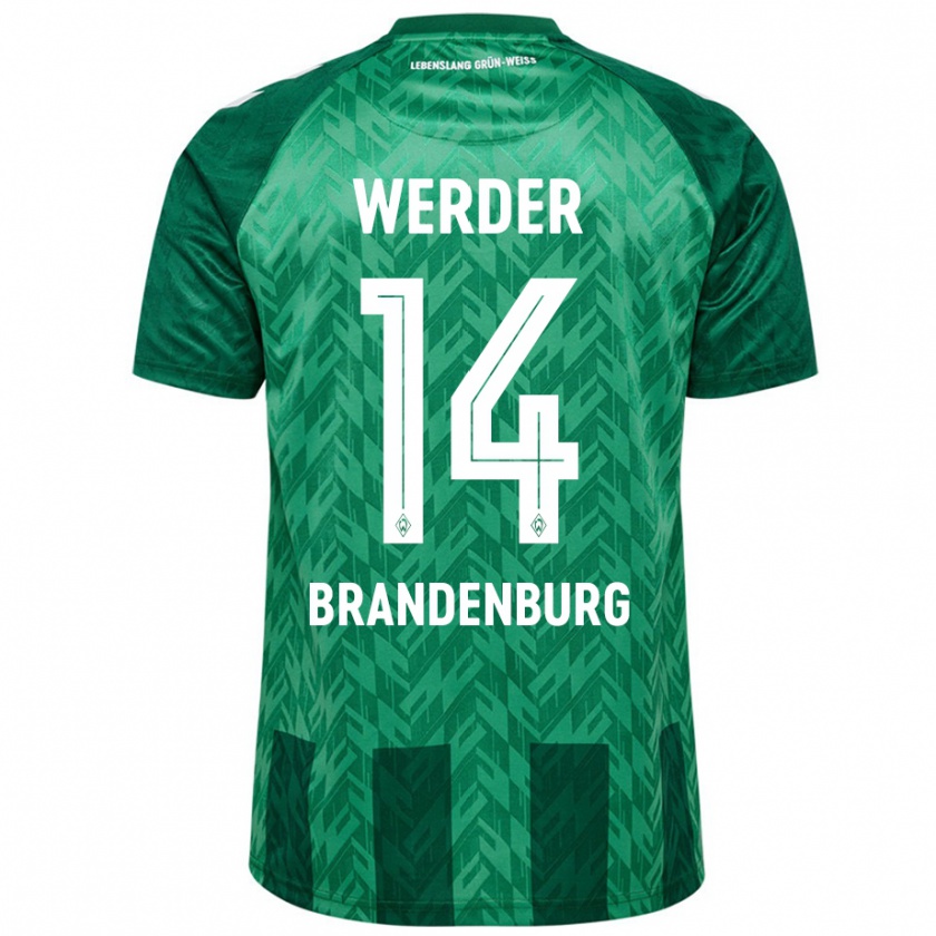 Kandiny Heren Michaela Brandenburg #14 Groen Thuisshirt Thuistenue 2024/25 T-Shirt