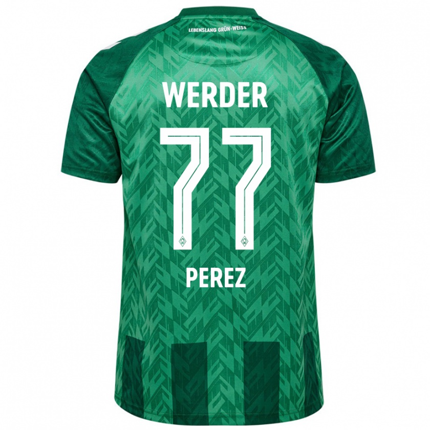 Kandiny Uomo Maglia Catalina Pérez #77 Verde Kit Gara Home 2024/25 Maglietta