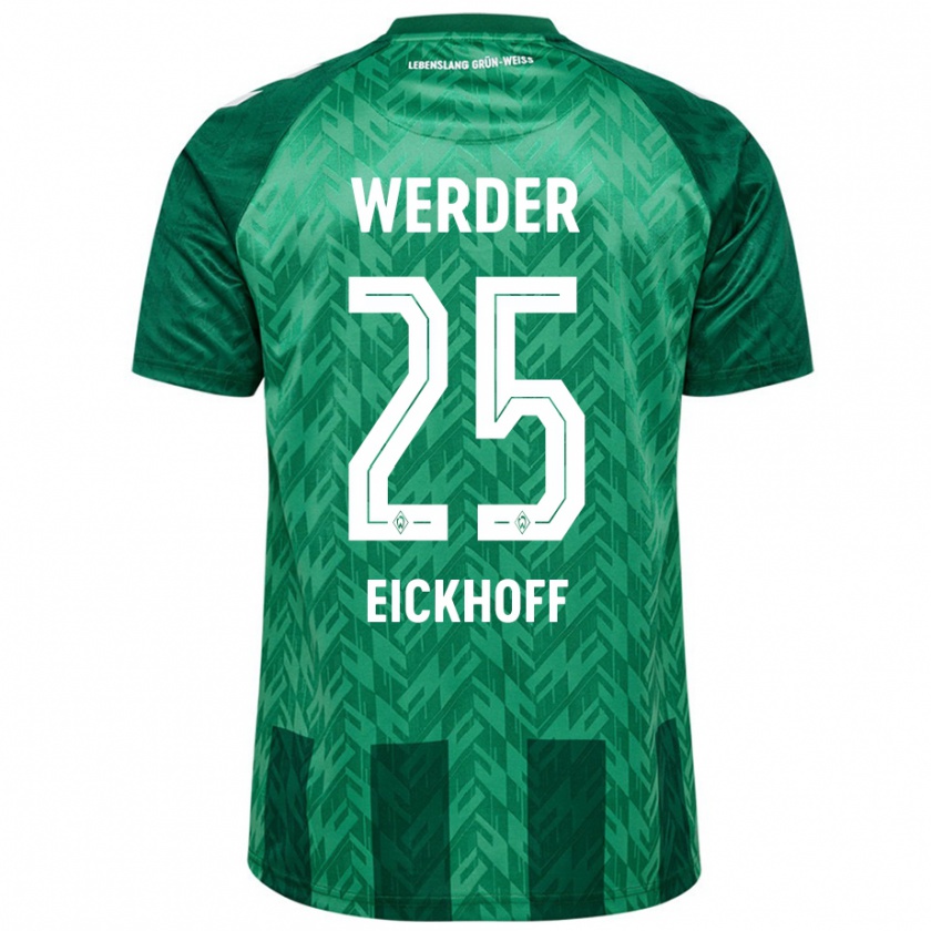 Kandiny Heren Mika Eickhoff #25 Groen Thuisshirt Thuistenue 2024/25 T-Shirt