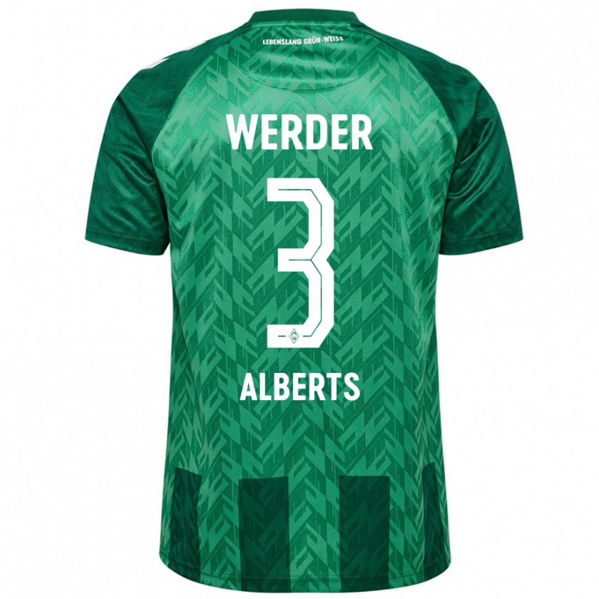 Kandiny Hombre Camiseta Christopher Alberts #3 Verde 1ª Equipación 2024/25 La Camisa México