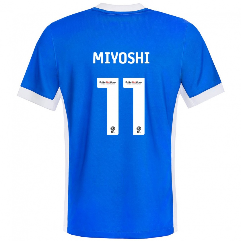 Kandiny Heren Koji Miyoshi #11 Blauw Wit Thuisshirt Thuistenue 2024/25 T-Shirt