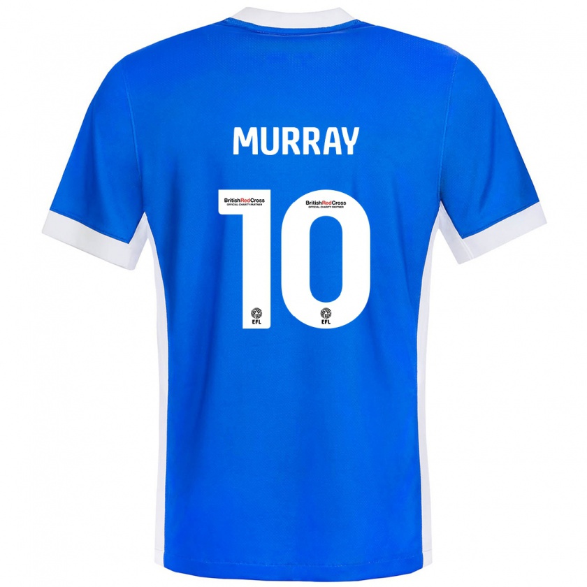 Kandiny Uomo Maglia Christie Harrison-Murray #10 Blu Bianco Kit Gara Home 2024/25 Maglietta