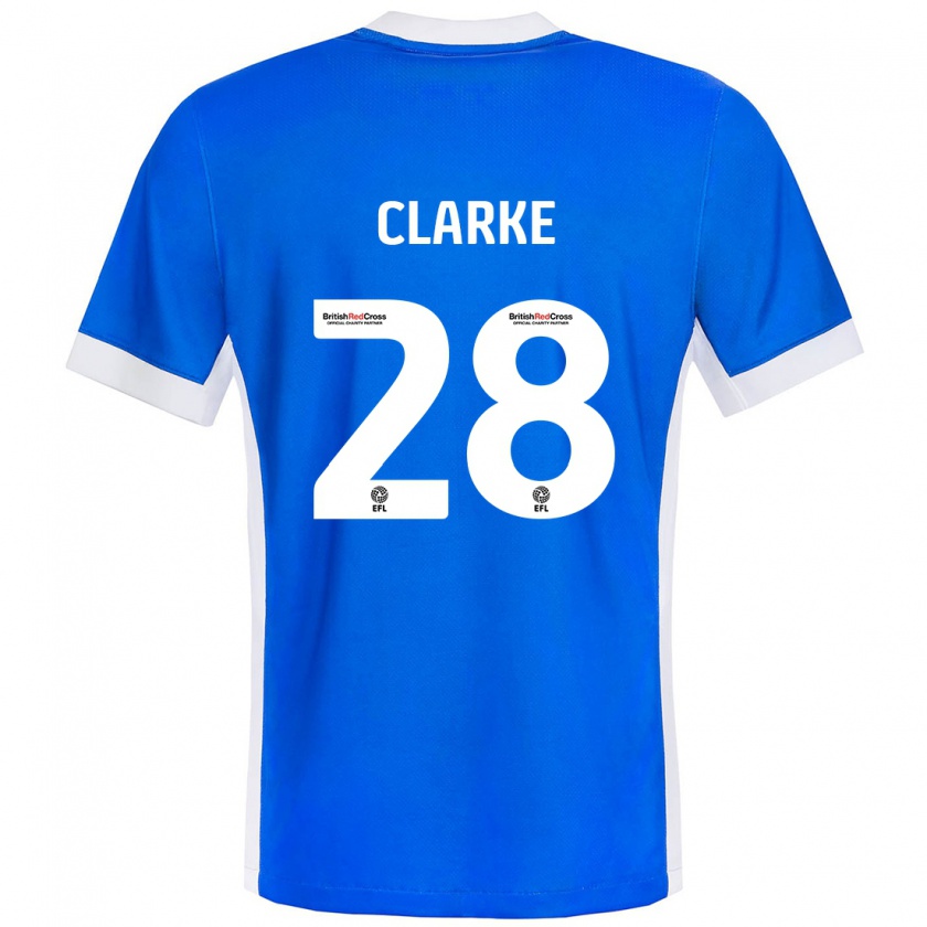 Kandiny Heren Charlotte Clarke #28 Blauw Wit Thuisshirt Thuistenue 2024/25 T-Shirt