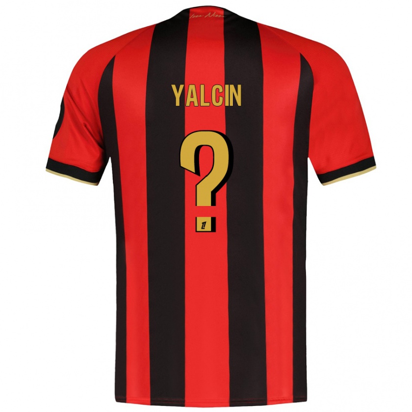 Kandiny Uomo Maglia Noah Yalcin #0 Rosso Nero Kit Gara Home 2024/25 Maglietta