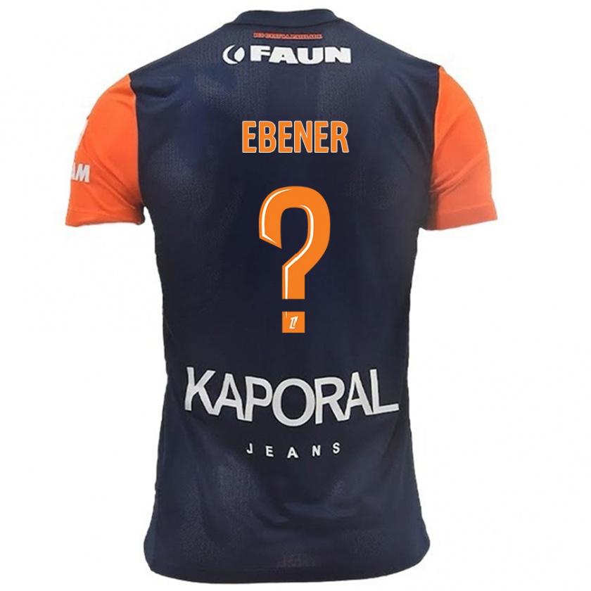 Kandiny Herren Alexandre Ebener #0 Marineblau Orange Heimtrikot Trikot 2024/25 T-Shirt Österreich