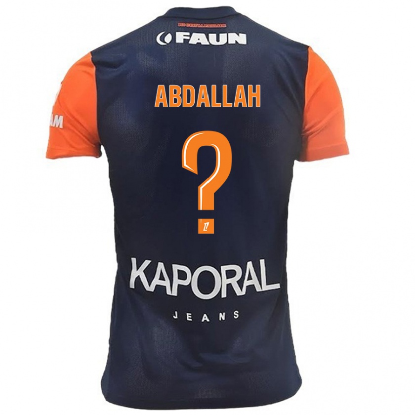 Kandiny Hombre Camiseta Ikrame Abdallah #0 Azul Marino Naranja 1ª Equipación 2024/25 La Camisa