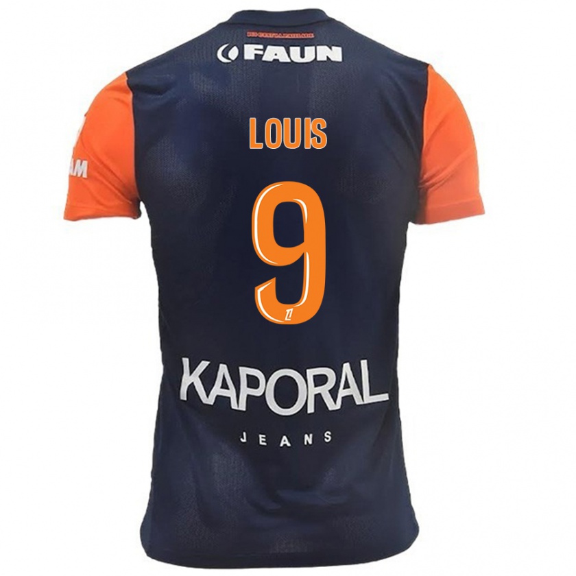 Kandiny Homem Camisola Kethna Louis #9 Laranja Azul Marinho Principal 2024/25 Camisa Brasil