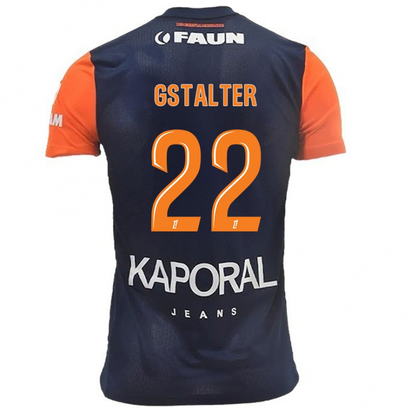 Kandiny Män Lola Gstalter #22 Marinblå Orange Hemmatröja Matchtröjor 2024/25 Tröjor T-Tröja